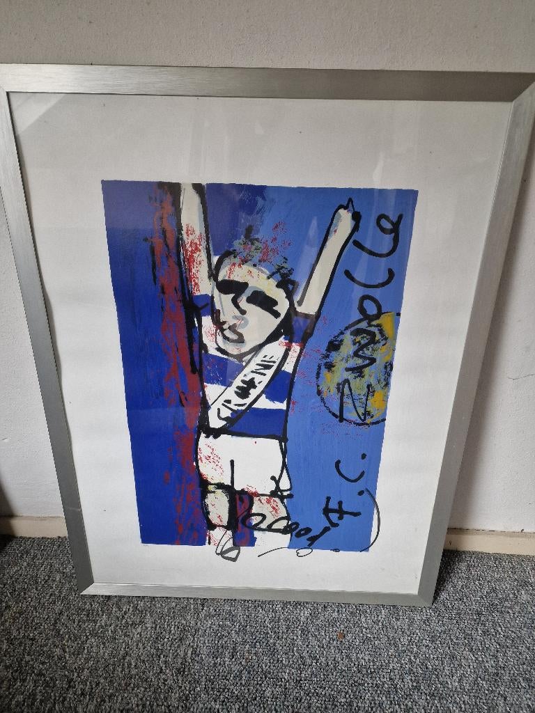 Herman Brood zeefdruk Fc Zwolle, Ophalen of Verzenden