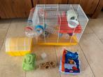 Hamsterkooi incl diverse bakjes en spullen, Dieren en Toebehoren, Minder dan 60 cm, Kooi, Gebruikt, Minder dan 75 cm
