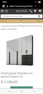 Nolte moderne kledingkast met 6 deuren en 3 lades, Huis en Inrichting, Overige materialen, 200 cm of meer, Ophalen of Verzenden