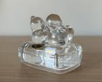 Vintage katten beeldje Cristal d'Arques France, Antiek en Kunst, Antiek | Glas en Kristal, Ophalen of Verzenden