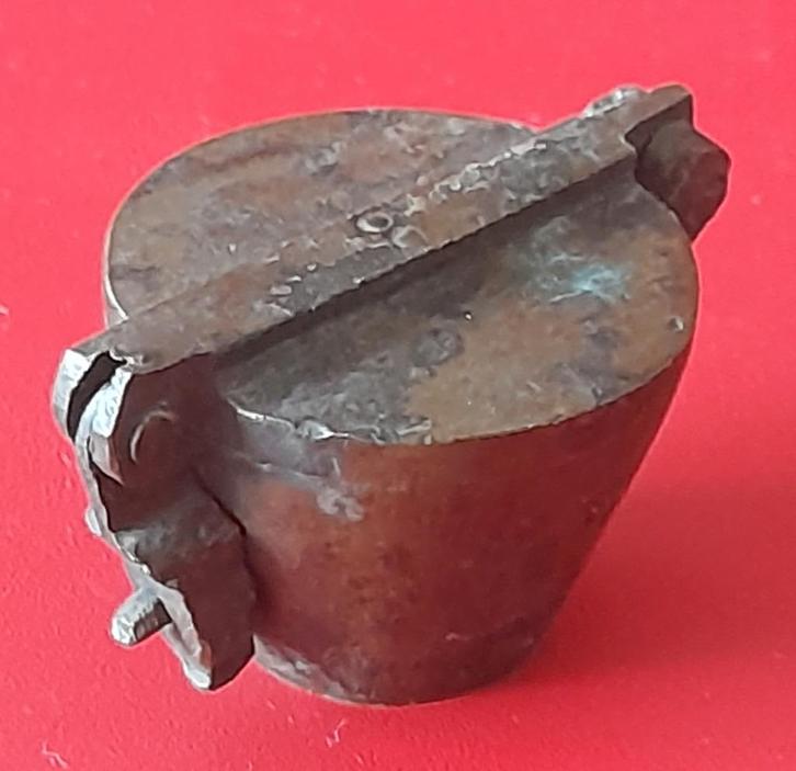 sluitgewicht pijlgewicht 4 bakjes/sluitstuk 233 gram (lot 3), Antiek en Kunst, Curiosa en Brocante, Ophalen of Verzenden