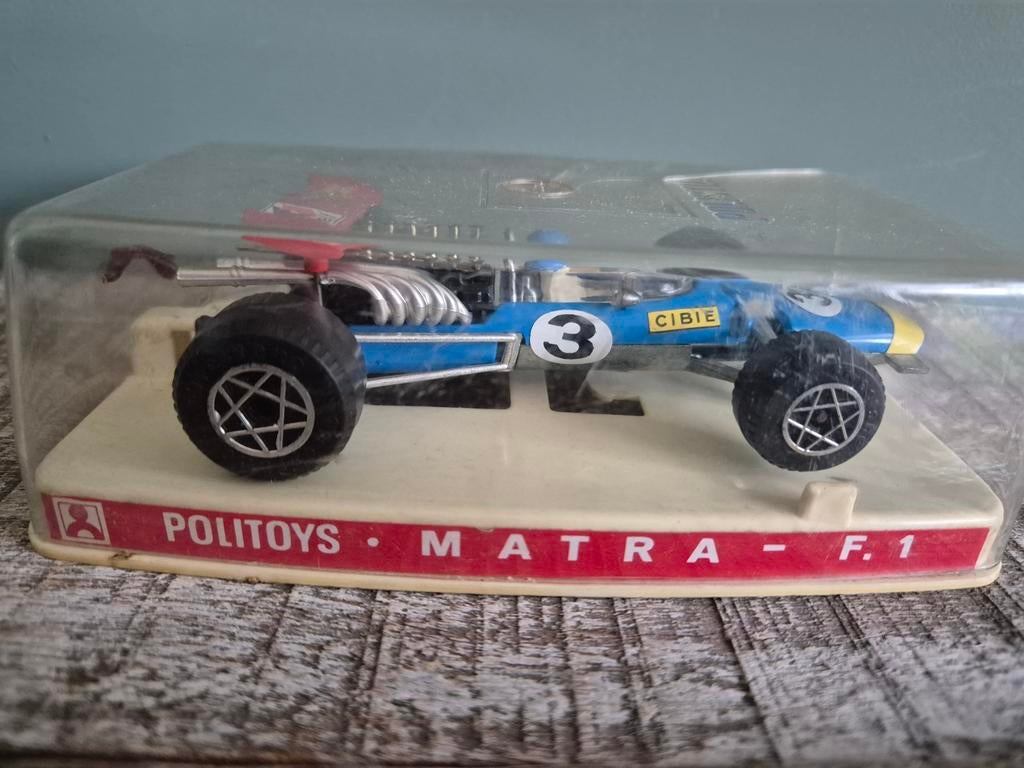 Matra F 1, J. Stewart, Politoys, incl originele doos., Ophalen of Verzenden, Auto