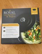 Royal van Kempen & Begeer hoge gietijzeren braadpan, Gietijzer, Nieuw, Ophalen of Verzenden, Keramische plaat