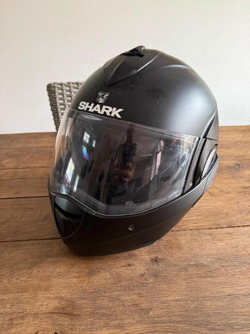 Shark Evoline 3 maat M, Motoren, Kleding | Motorhelmen, Dames, Heren, Integraalhelm, M, Shark, Tweedehands, Ophalen of Verzenden