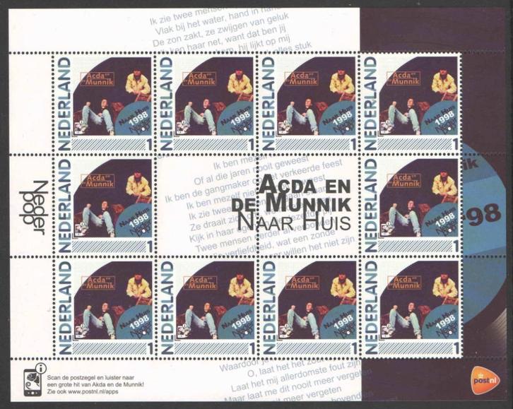 Postzegels Nederlandse Popalbums: Acda en de Munnik, Postzegels en Munten, Postzegels | Nederland, Postfris, Na 1940, Ophalen of Verzenden