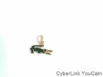 15029 18kt Gouden Emaille Hangertje Lacoste Krokodil, Ophalen of Verzenden, Zo goed als nieuw, Goud, Goud