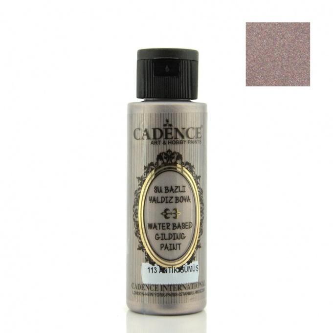 Cadence Gilding metallic acrylverf 113 antiek zilver 70 ml, Hobby en Vrije tijd, Schilderen, Nieuw, Acrylverf, Ophalen of Verzenden