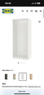 Pax kast ikea basis element wit 2x, Ophalen, Gebruikt, 200 cm of meer, 50 tot 100 cm