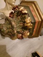 Vintage Wandconsole met Bloemen, Ophalen