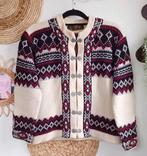 Vintage Norway Nordstrikk wollen vest Noors dale Ijslandse, Kleding | Dames, Truien en Vesten, Maat 38/40 (M), Blauw, Ophalen of Verzenden