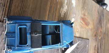 Metalen metaal auto eend 2 cv 2cv citroen blauw cabrio beschikbaar voor biedingen