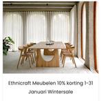 Ethnicraft Meubelen 10% korting 1-31 Januari Wintersale, Ophalen, Minder dan 50 cm, Rechthoekig, Nieuw