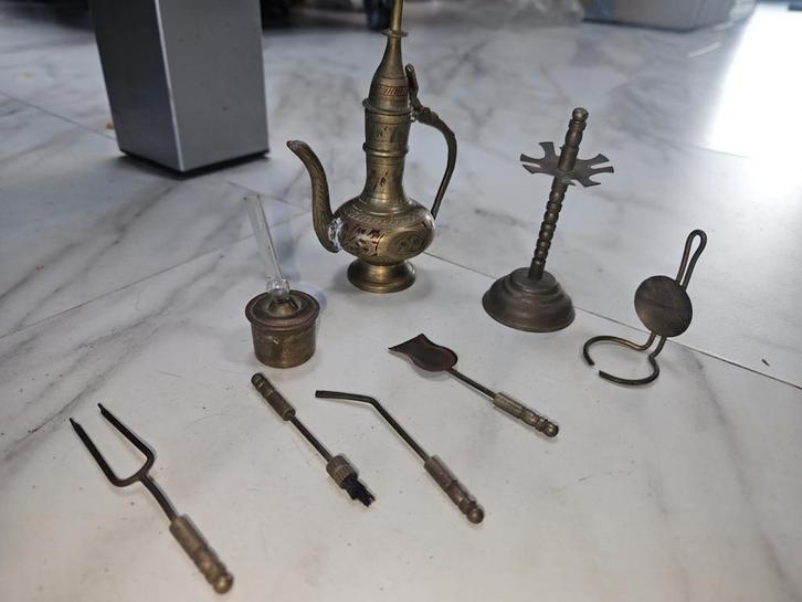 Antieke Brass Set - Decoratief & Functioneel, Antiek en Kunst, Antiek | Overige Antiek, Ophalen of Verzenden
