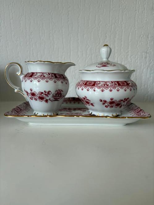 Roomstel Seltmann Weiden Bavaria Theresia Rood, Huis en Inrichting, Keuken | Servies, Zo goed als nieuw, Overige stijlen, Ophalen of Verzenden