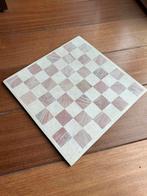 Marmeren schaakbord 35x35 cm, Hobby en Vrije tijd, Ophalen of Verzenden