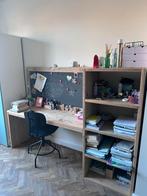 Steigerhout bureau, krijtbord en kast, Huis en Inrichting, Ophalen