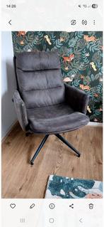 Draai fauteuil grijs, Huis en Inrichting, Fauteuils, Ophalen, Zo goed als nieuw, Stof, 50 tot 75 cm