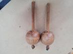 2 stuks handgemaakte antieke sambal ballen, Antiek en Kunst, Curiosa en Brocante, Ophalen of Verzenden