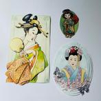 3d plaatjes samen 0,60 geisha, Ophalen of Verzenden, Nieuw, Overige thema's, Knipvel