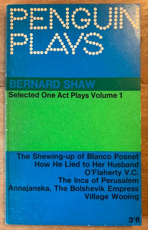 George Bernard Shaw - Selected One Act Plays Volume 1, Boeken, Kunst en Cultuur | Dans en Theater, Gelezen, Toneel, Ophalen of Verzenden