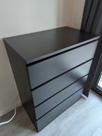 Ikea MALM black chest of drawers, Ophalen, 50 tot 100 cm, Zo goed als nieuw, Minder dan 100 cm