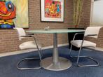tafel met 2 stoelen, Huis en Inrichting, Ophalen, Gebruikt, Rond, Glas