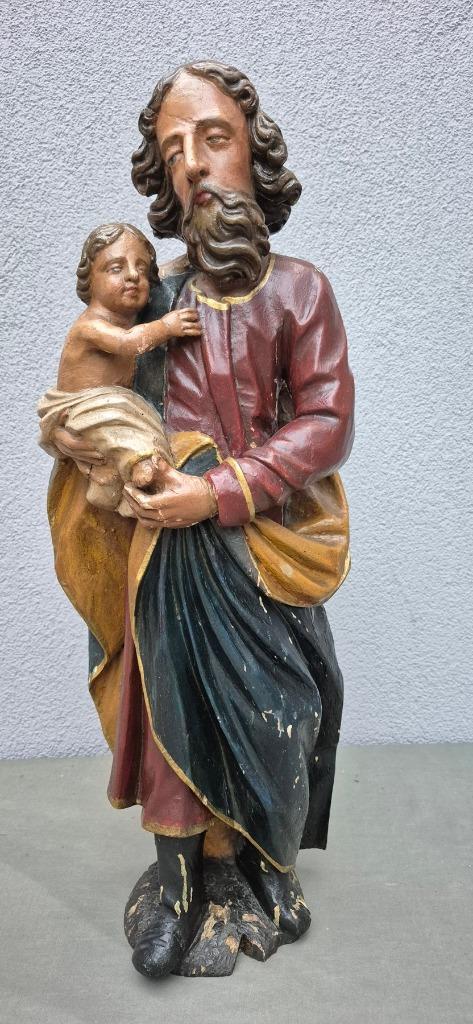 Prachtige 28 delige religieuze beelden collectie, Antiek en Kunst, Antiek | Religie, Ophalen of Verzenden