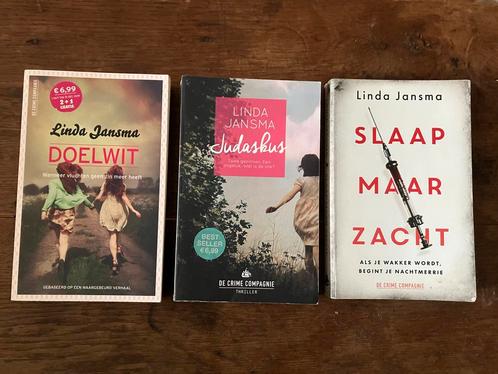 3x Linda Jansma 3 euro per stuk, Boeken, Thrillers, Gelezen, Nederland, Ophalen of Verzenden