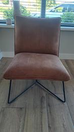 Fauteuil Jari cognac kleur zonder armleuning, Huis en Inrichting, Stoelen, Ophalen, Zo goed als nieuw, Eén