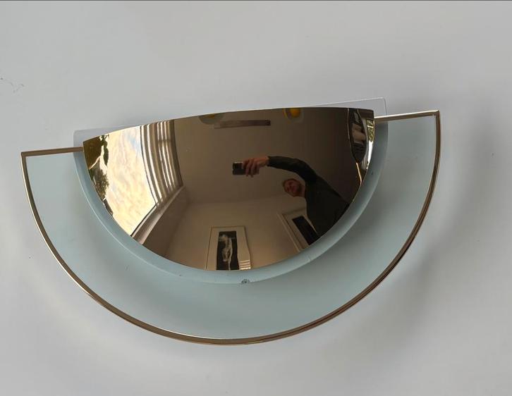 Estiluz Wandlamp - Glas met Goud, Huis en Inrichting, Lampen | Wandlampen, Gebruikt, Glas, Ophalen of Verzenden