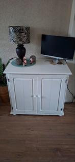 Witte computer kast met deuren zonder inhoud, Ophalen, 50 tot 100 cm, Modern, 25 tot 50 cm