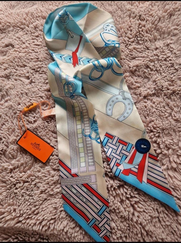 Hermès Sjaaltje / Tas Sjaal, Overige typen, Overige kleuren, Ophalen of Verzenden, Zo goed als nieuw