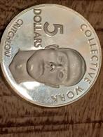 Guyana 5 Dollar Zilveren Munt 1976, Ophalen of Verzenden, Overige waardes, Losse munt, Zilver