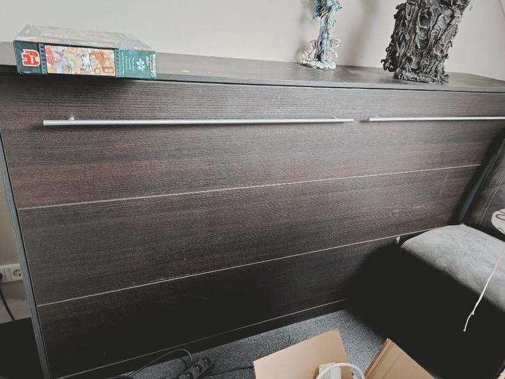 Slaapkast 1 persoons uitklap bed kast matras is 200x90, Huis en Inrichting, Slaapkamer | Bedden, Gebruikt, Eenpersoons, 120 cm