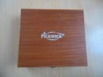 Houten Pickwick theedoos, 12 vaks, Ophalen of Verzenden, Gebruikt