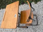 Vintage houten kinderbureau met bijpassend stoeltje, Kinderen en Baby's, Kinderkamer | Tafels en Stoelen, Ophalen, Gebruikt, Tafel(s) en Stoel(en)