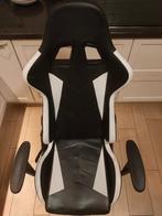 Gaming chair stoel bureaustoel zwart wit, Huis en Inrichting, Bureaustoelen, Ophalen, Gaming bureaustoel, Gebruikt, Zwart