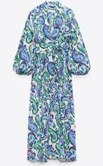 Zara Limited Edition Maxi-jurk nieuw Zara lange jurk paisley, Blauw, Zara, Maat 42/44 (L), Nieuw