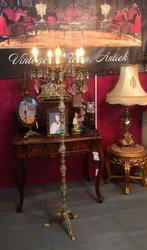 Kristallen staande lamp kroonluchter barok antiek 5 arms