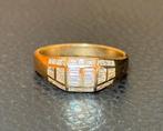 18K gouden ring 32 natuurlijke diamanten 1.60ct certificaat!, 19 tot 20, Ophalen of Verzenden, Dame of Heer, Met edelsteen