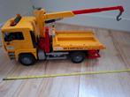 Bruder grote speelgoed MAN autokraan, Kinderen en Baby's, Speelgoed | Speelgoedvoertuigen, Ophalen of Verzenden, Zo goed als nieuw