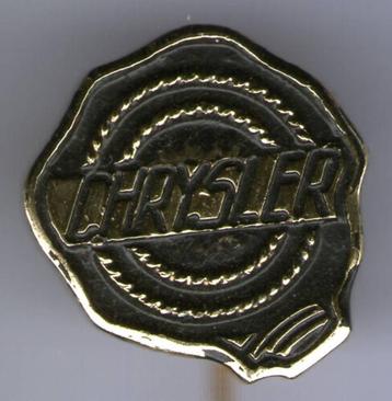 Chrysler zilver op zwart plastic auto speldje ( A_175 ) beschikbaar voor biedingen