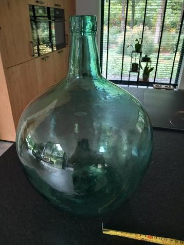 Grote Groene fles/ Mandfles / Dame Jeanne/ v. Ayenlense  beschikbaar voor biedingen