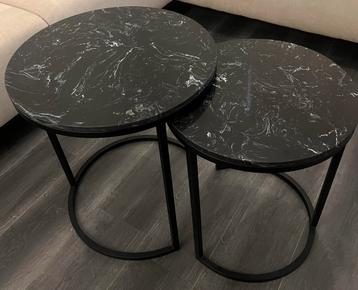 Marmere salon tafels zwart beschikbaar voor biedingen