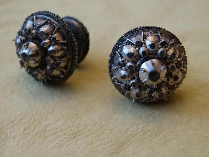Antieke oorstekers, oorbellen Nederlands Indie, kristal, Sieraden, Tassen en Uiterlijk, Antieke sieraden, Oorbellen, Overige materialen