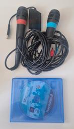 Singstar microfoons incl Singstar Pop Hits, Spelcomputers en Games, Muziek, Gebruikt, Eén computer, Ophalen of Verzenden