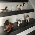 Verzameling van 6 porseleinen hondenbeeldjes, Verzamelen, Beelden en Beeldjes, Ophalen of Verzenden, Zo goed als nieuw, Dier
