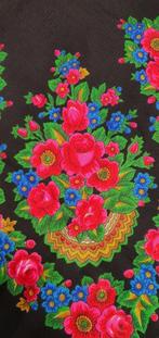 Russische sjaal, 100% wol, 80 x 80 cm, Ophalen of Verzenden, Zo goed als nieuw, Maat 46/48 (XL) of groter, Sjaal