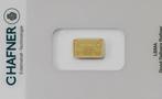 Goudbaar 2 gram, 999.9, C. Hafner, geseald, certificaat, Goud, Ophalen of Verzenden