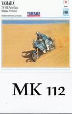 Mk112 motorkaart yamaha 750 yze parijs - dakar stephane, Ophalen of Verzenden, Zo goed als nieuw, Auto's